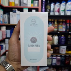 ضد آفتاب بی رنگ و آبرسانی استلین Estelin SPF 80 PA+++
